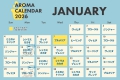 ＼2026年1月のアロマカレンダー／